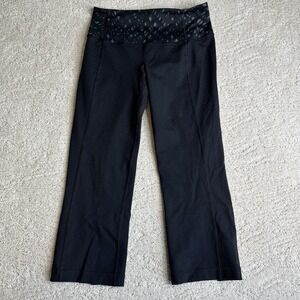 Women's Lululemon Size 4 Gather‎ & Crow II Crop Black Leggings